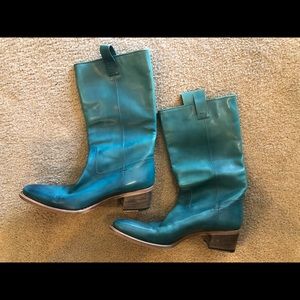 Gucci Turquoise Boots